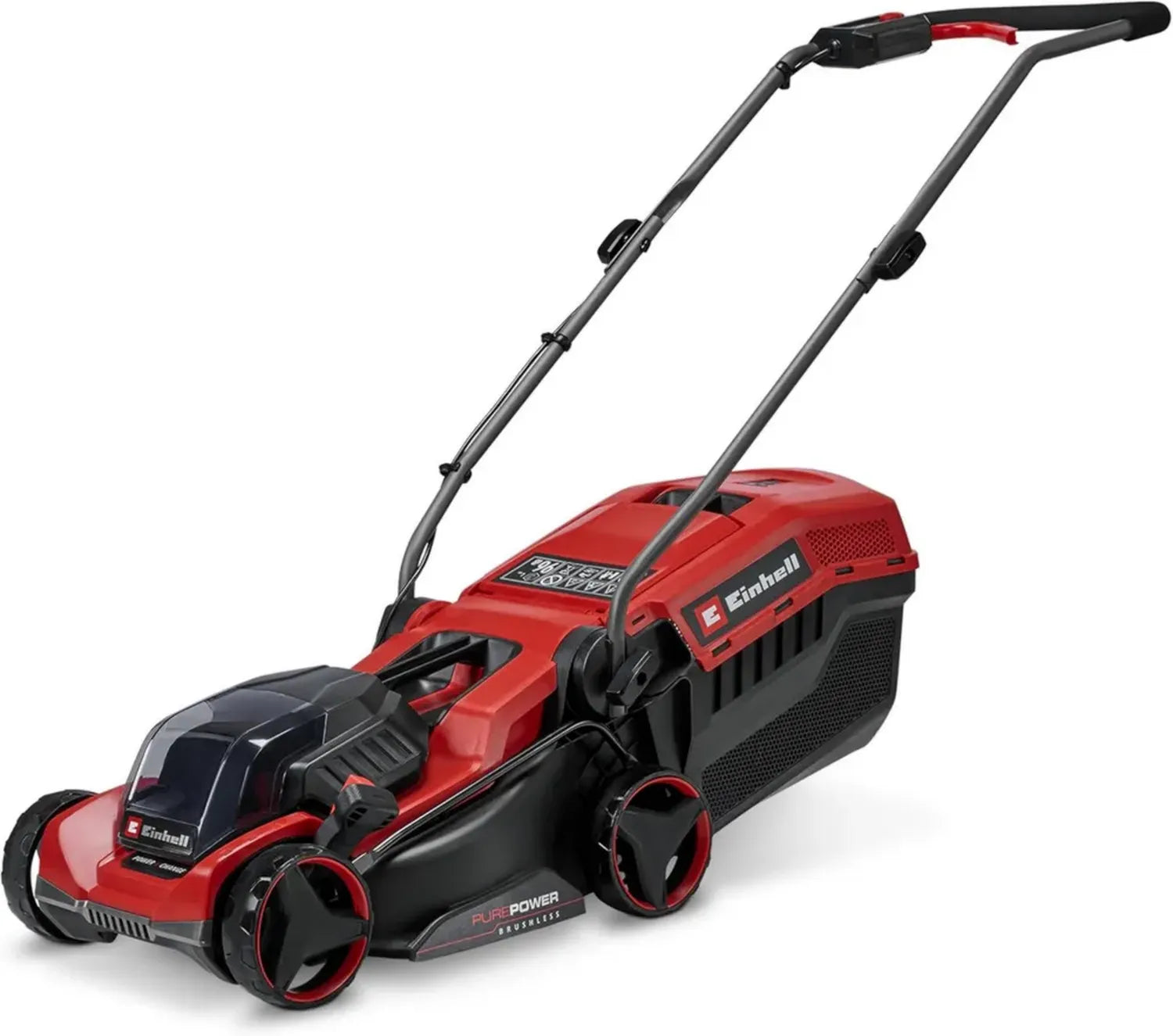 Einhell Akku-Rasenmäher GE-CM 18/32 C Li BL-Solo, 18V, 32cm Schnittbreite, 270m² Kapazität, bürstenlos, 27L Fangkorb, präzises Randmähen, ohne Akku