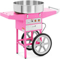 Professionelle Zuckerwattemaschine 1200 W mit Wagen, Zubehör inklusive, Pink