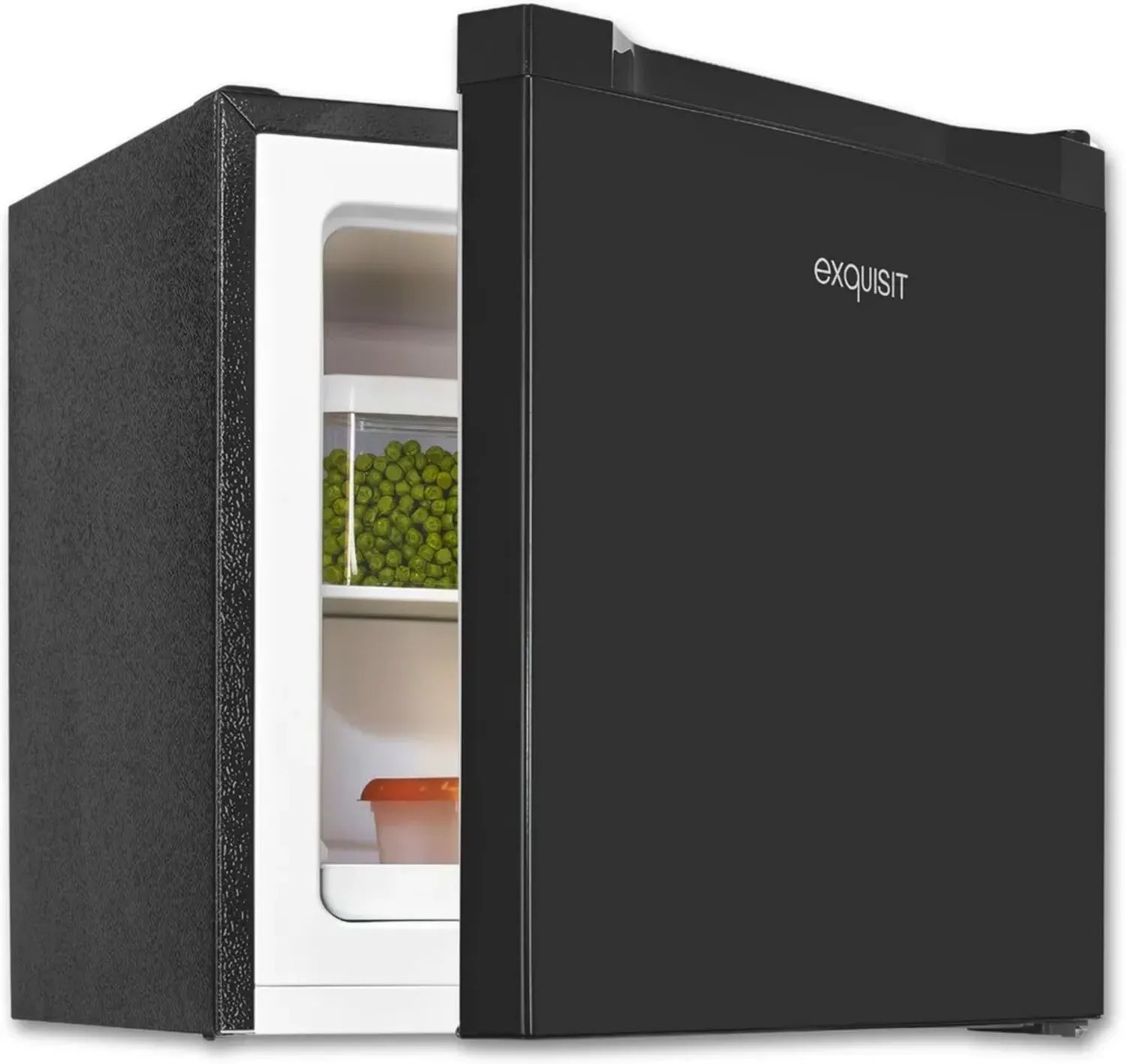 Kompakter Mini-Gefrierschrank 31L, 4-Sterne, Energieklasse C, Schwarz