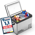 Tragbare elektrische Kühlbox 40L - Kompressor bis -20°C - Auto- und Campingkühlschrank - 12V/230V