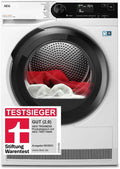 AEG Wärmepumpentrockner 8 kg, Effizientes Trocknen mit AbsoluteCare, Serie 8000, Ideal für Wolle und Seide, Energiesparend, LED-Trommellicht, Knitterschutz