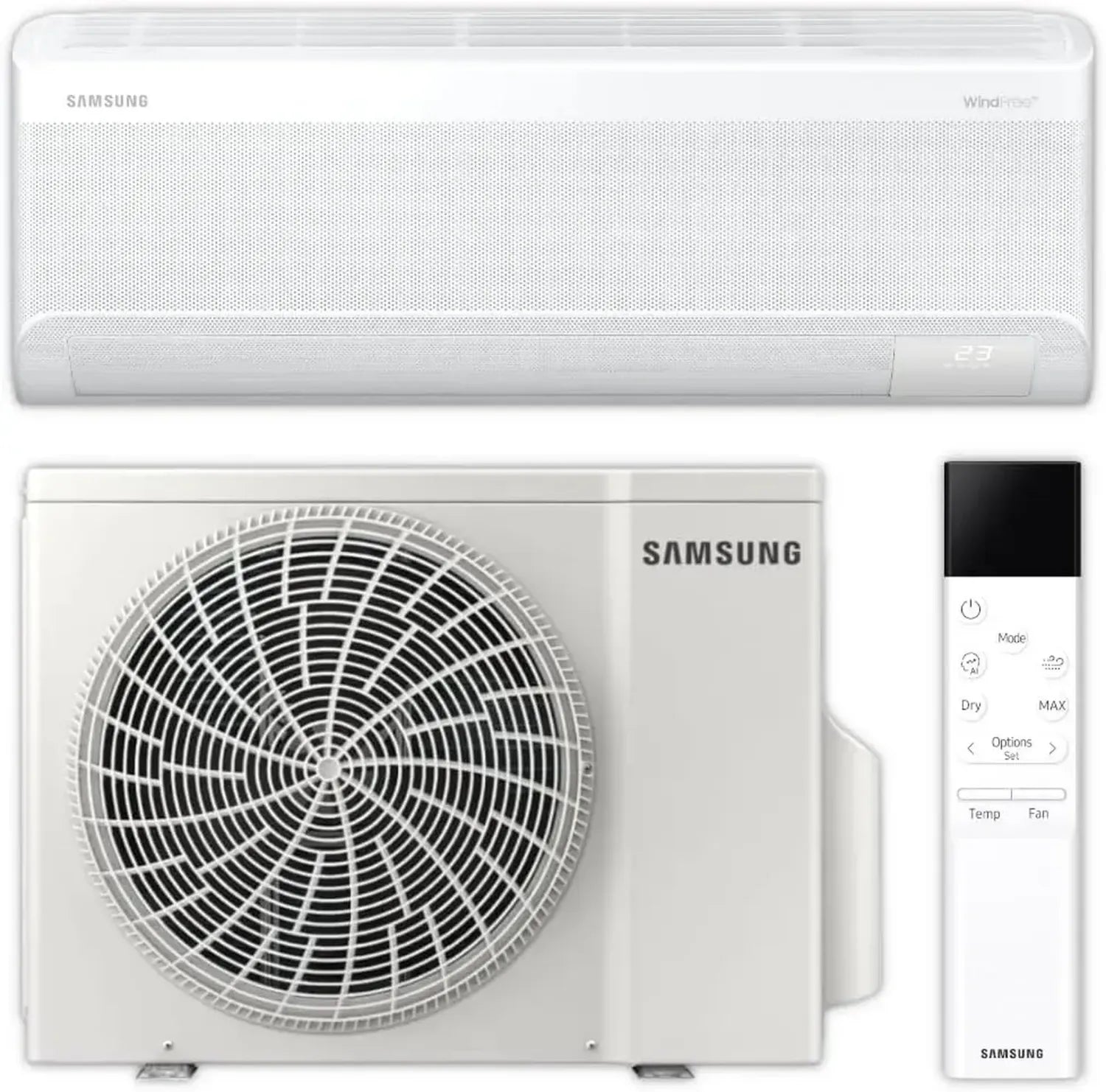 Samsung WindFree Klimaanlage Set mit 3,5 kW Kühlleistung