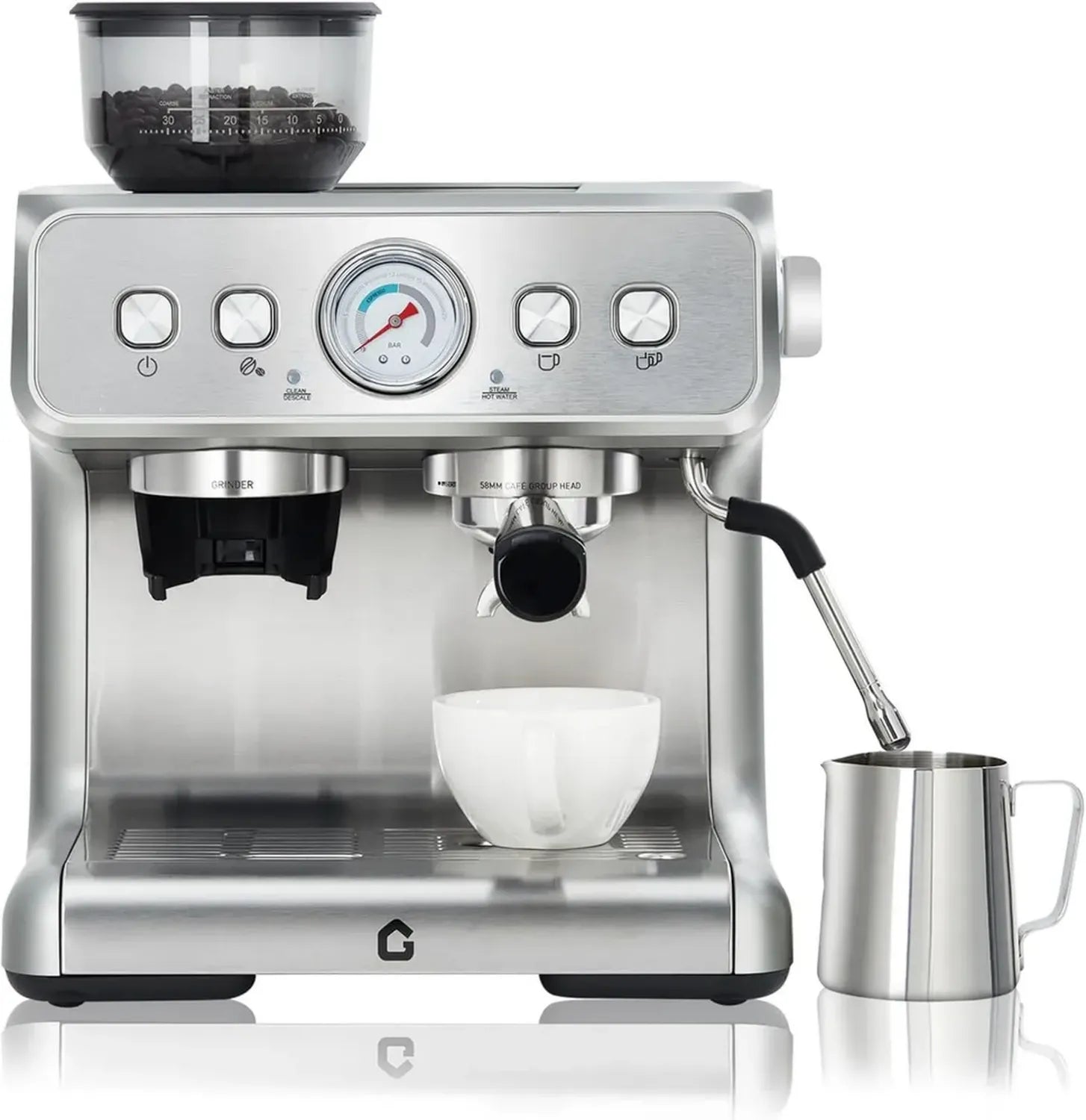 20-Bar Espressomaschine mit Kegelmahlwerk und 2,8L Tank