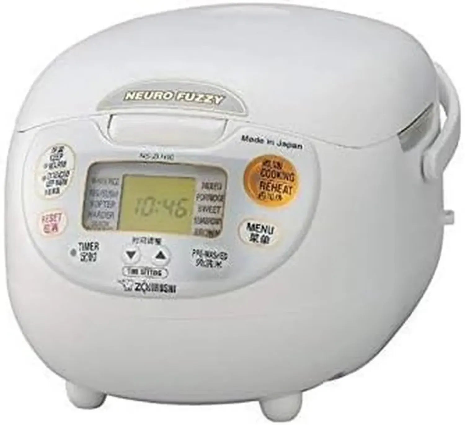 Zojirushi Microcomputer-Reiskocher NS-ZLH10-WZ, 5-Portionen, 220-230V