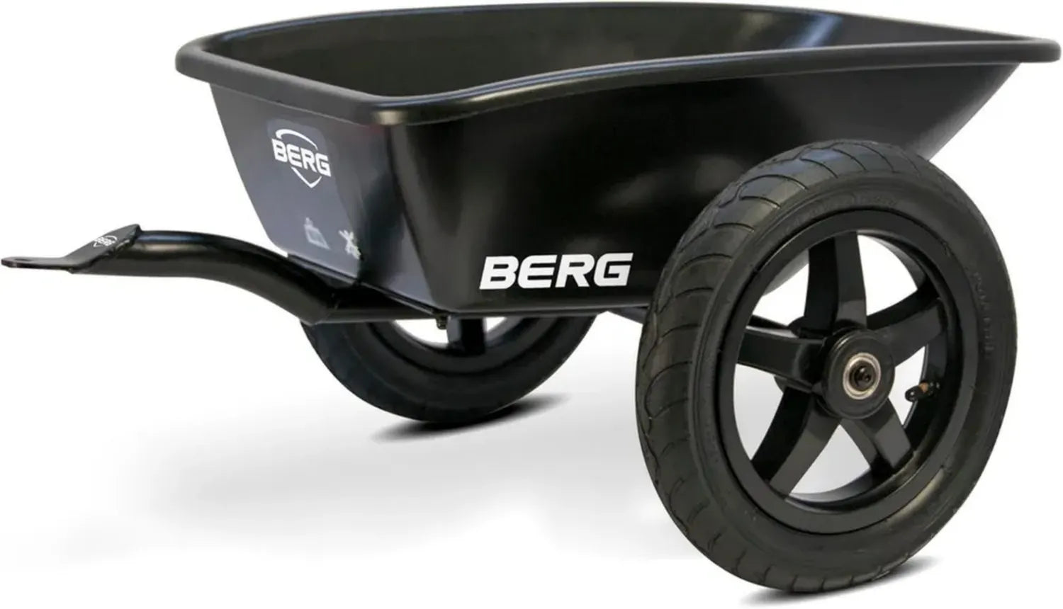 BERG Kinderanhänger für Gokarts - Robustes Metall-Kunststoff-Design, Einfache Montage