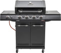 Char-Broil Gasgrill mit 4 Hauptbrennern, TRU-Infrared-Technologie, Seitlicher Brenner und Gusseisenroste - Perfekt für Garten und Terrasse