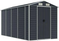 Metallgerätehaus Anthrazit, 191x385x198 cm, Wetterfest