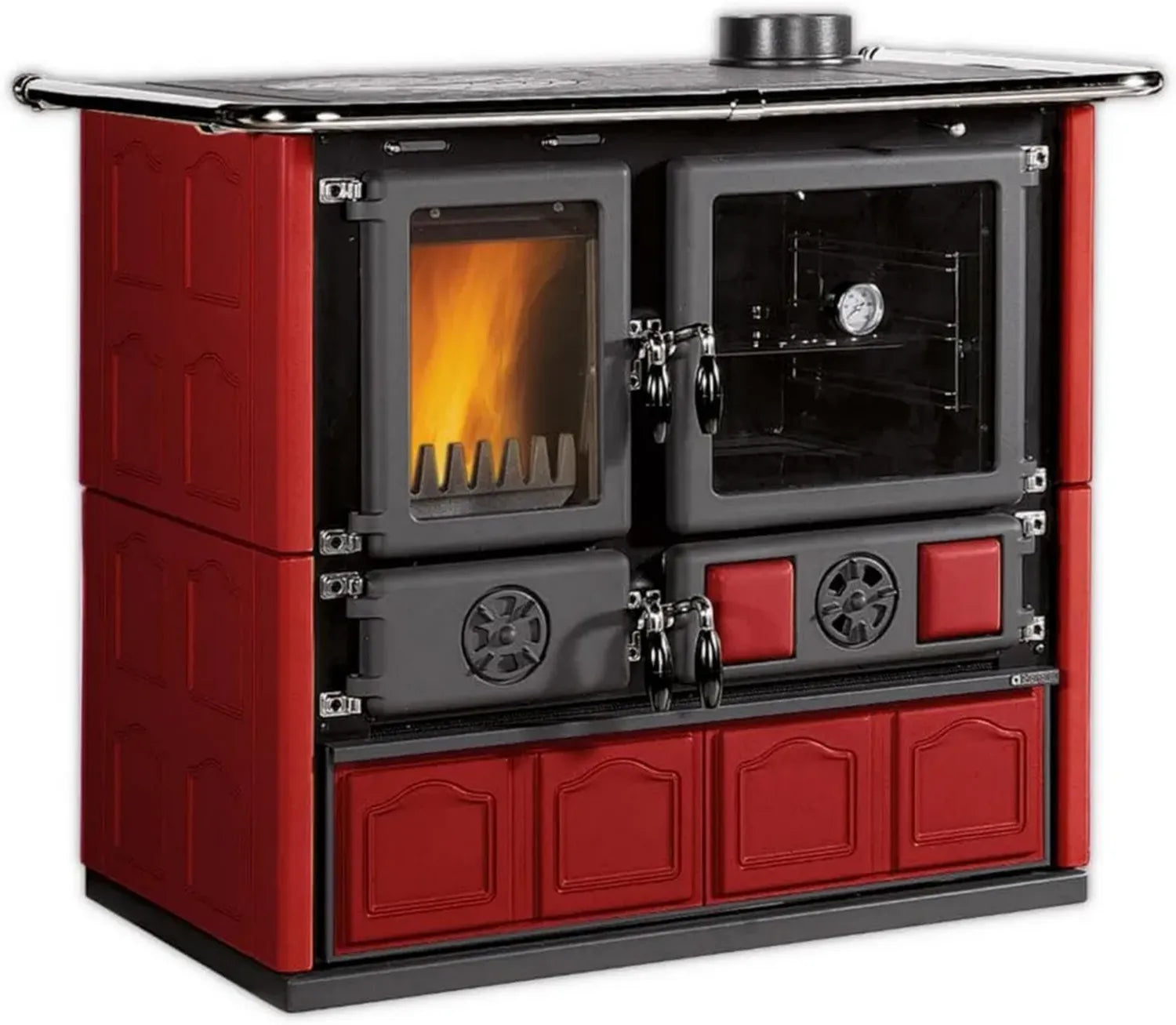 La Nordica Holzofen Rosa.16 Maiolica 8,8 kW Bordeaux