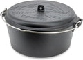 Petromax Gusseisen Dutch Oven 7.5L - Vielseitiger Topf für Induktion, Gas, Backofen, Grill und Lagerfeuer