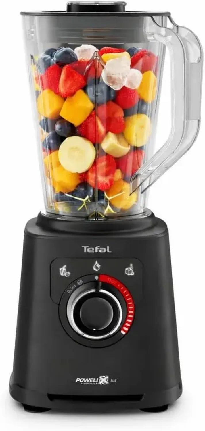 Tefal Hochgeschwindigkeitsmixer mit Powelix-Technologie, 1,5 L Tritanbehälter, Schwarz