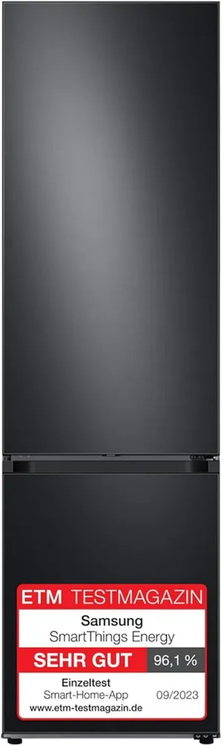 Samsung Bespoke Kühl-Gefrierkombination, 203 cm, 387 l, AI Energie-Modus, Schwarzstahl