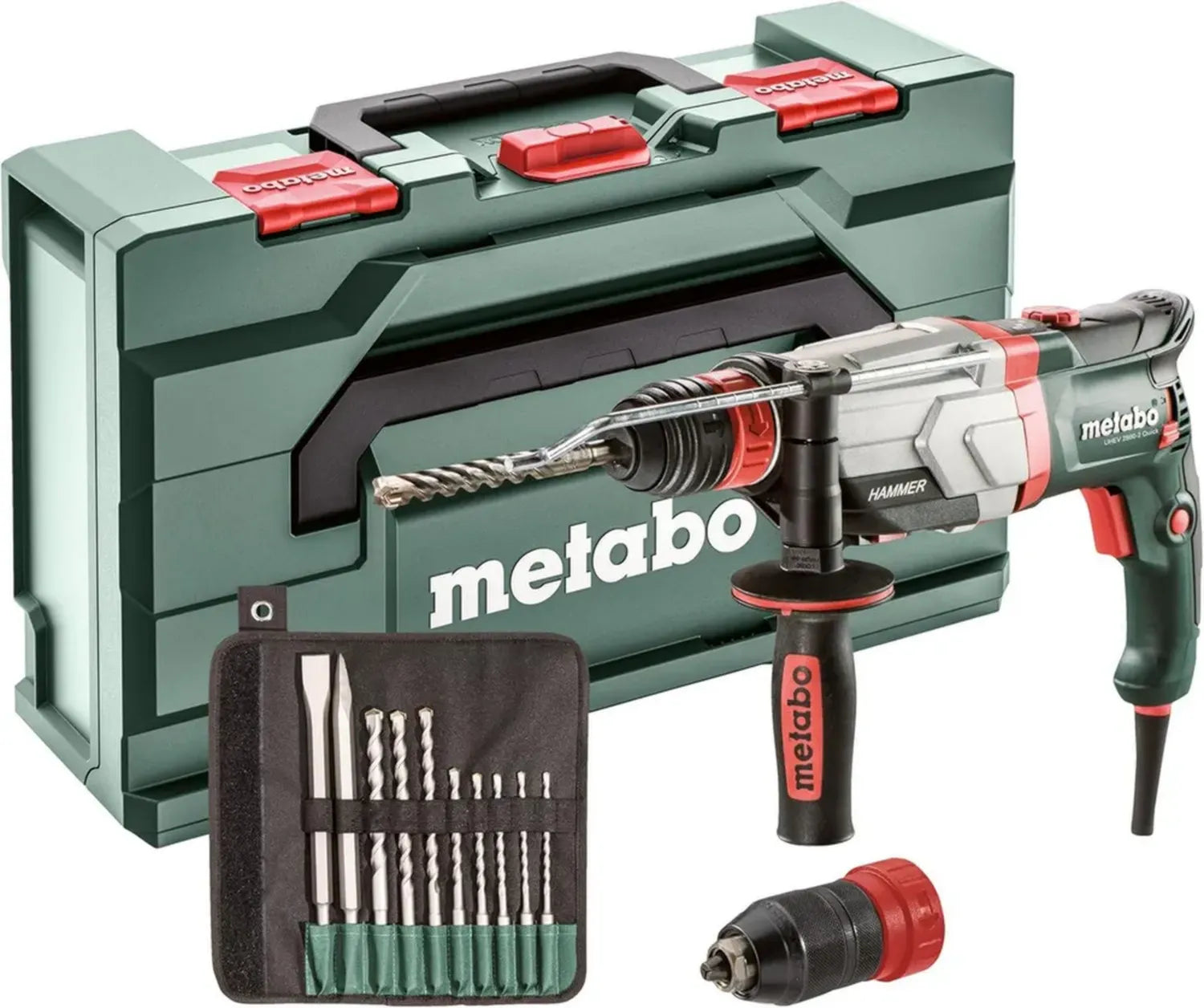 Metabo UHEV 2860-2 Quick Multihammer Set – Vielseitiger Bohr- und Meißelhammer mit 4 m Kabel