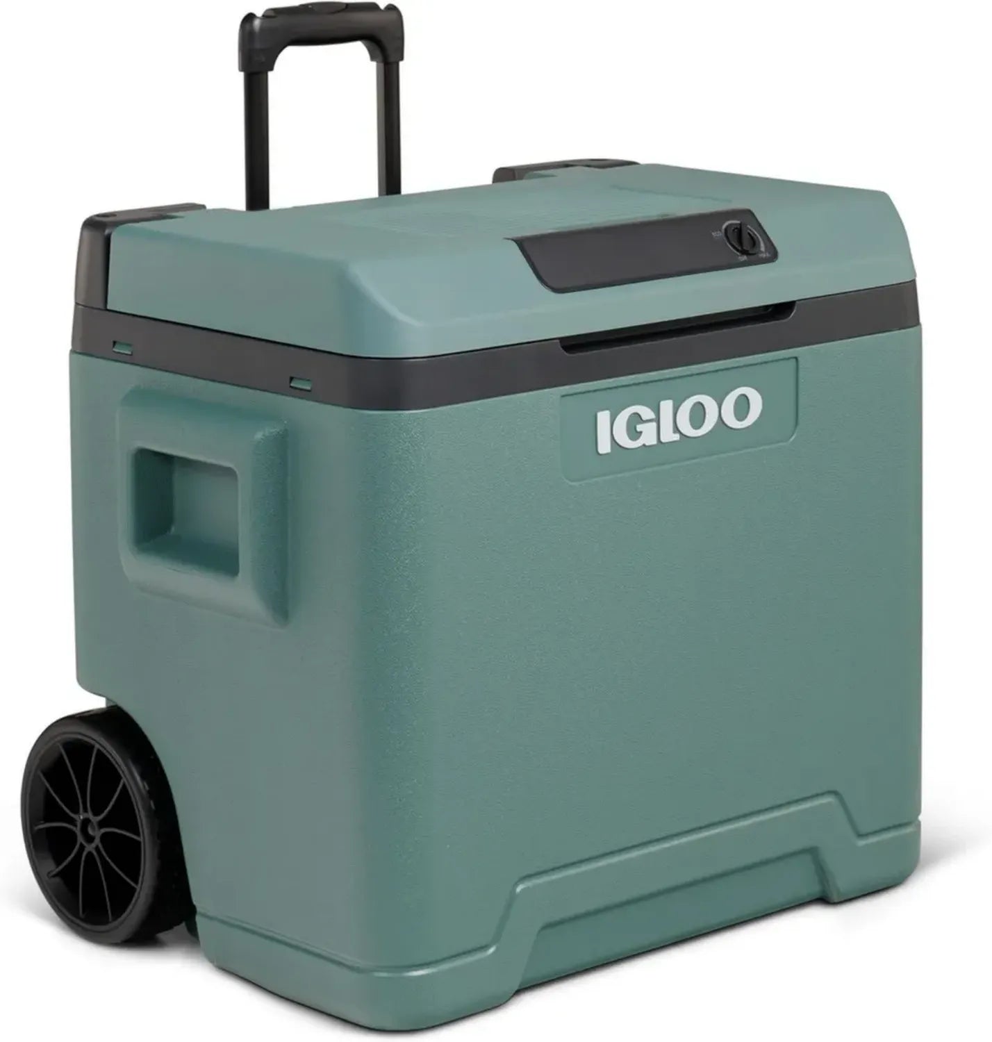 Igloo 42L Elektrische Kühlbox mit Rollen und Griff – 12V/230V, Ideal für Camping und Reisen