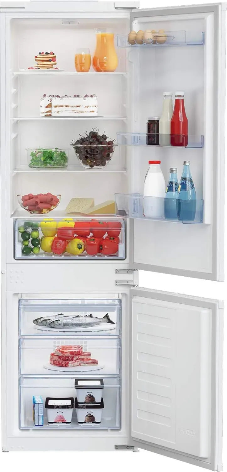 Beko Einbau Kühl-Gefrierkombination 271L, MinFrost, 35 dB, Schlepptür, Weiß
