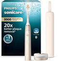 Philips Sonicare DiamondClean 9900 Schallzahnbürste mit Premium-All-in-One-Kopf & Ladeetui, Champagner