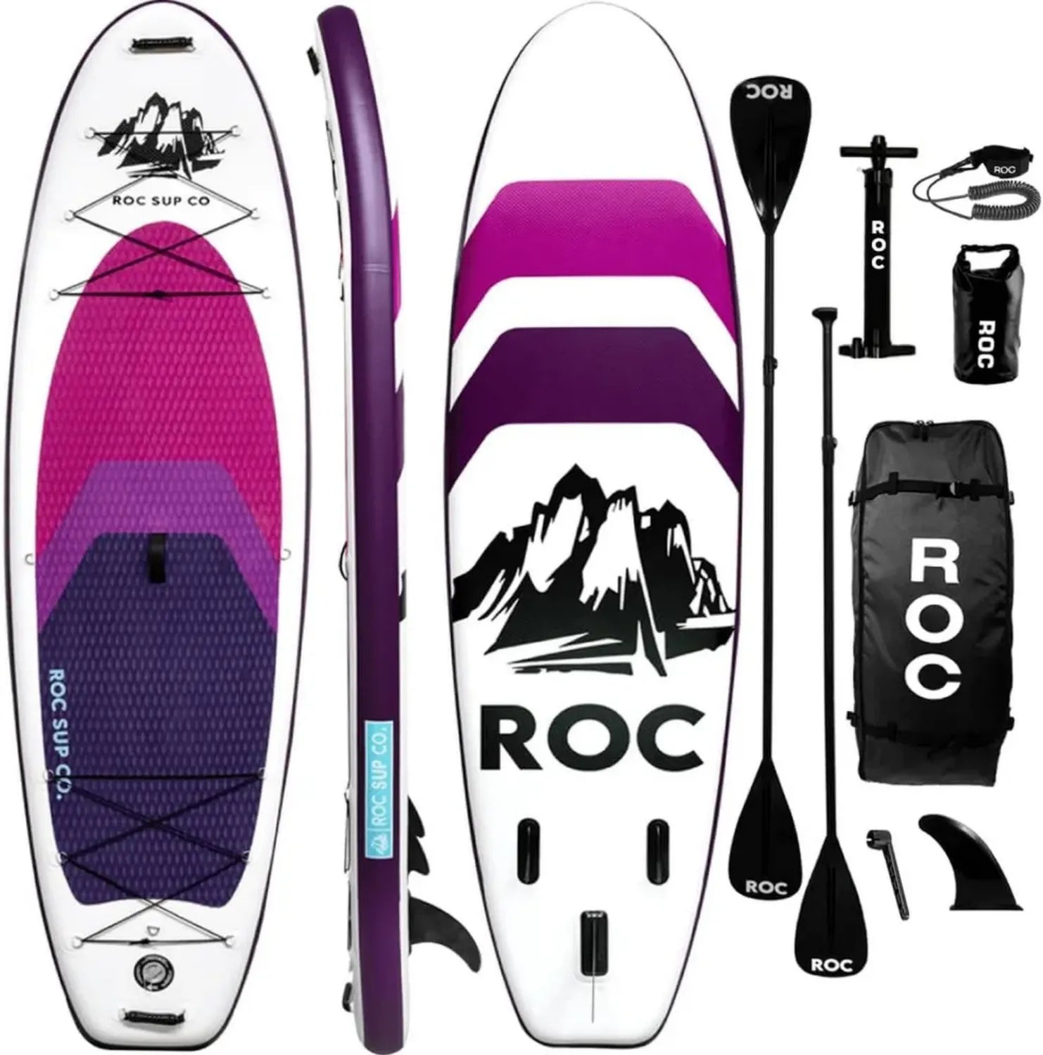 Aufblasbares SUP-Board Komplettset mit rutschfestem Deck, stabiler Konstruktion für Jugendliche und Erwachsene