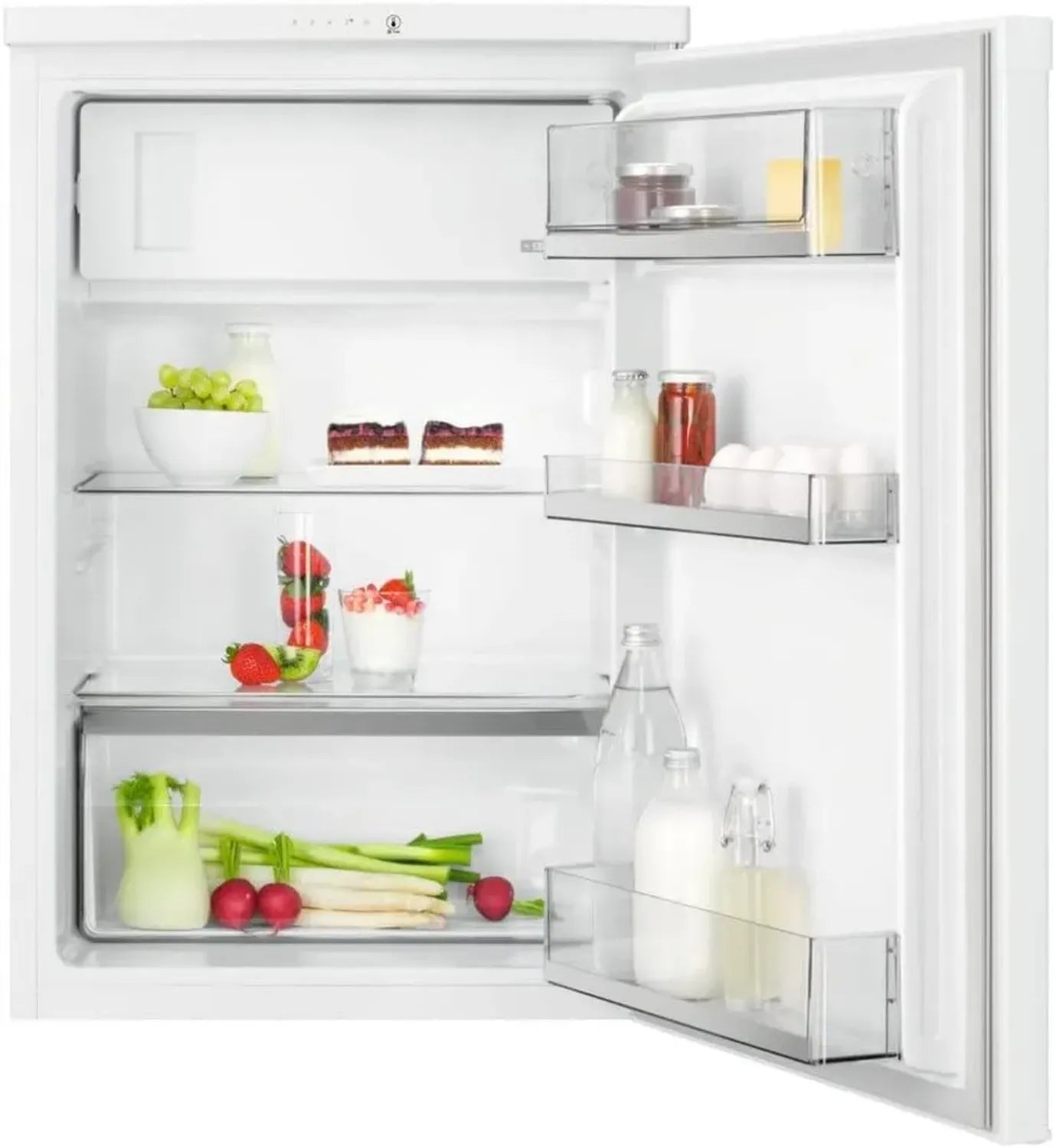 AEG Tischkühlschrank mit Gefrierfach, 120 L, 4-Sterne, Freistehend