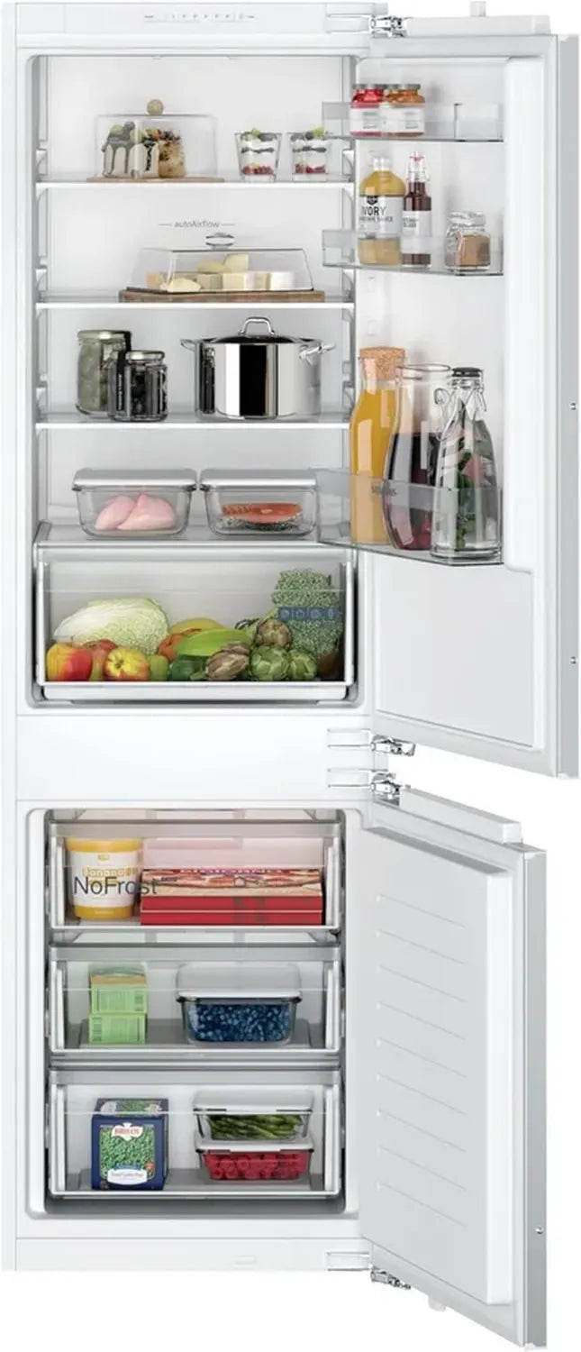 Siemens KI86NNFE0 Einbau-Kühl-Gefrierkombination, 184 L Kühlraum, 76 L Gefrierfach, noFrost-Technologie, leise, schnelles Kühlen, Made in Germany