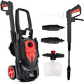 LEHMANN Hochdruckreiniger 1800 W, max. 220 bar, inkl. Zubehör: Turbodüse & Schaumsprüher, ideal für Auto & Terrasse