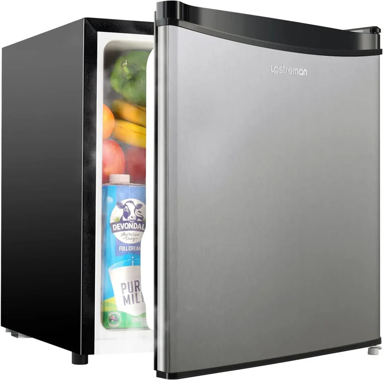 Kompakter Upstreman 46L Mini-Kühlschrank mit Temperaturkontrolle, energiesparend und leise, ideal für Zuhause, Büro oder Schlafraum