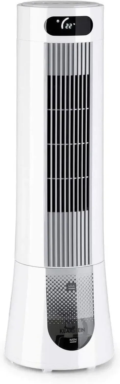 Klarstein 5-in-1 Verdunstungskühler: Luftkühler, Lüfter, Luftbefeuchter, Luftreiniger & Nachtmodus, 7L Mobiles Klimagerät, 45W