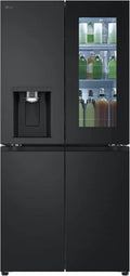 LG Multi-Door Kühlschrank 508 L, InstaView, UVnano Wasserspender, NoFrost, Wi-Fi, Matte Schwarz