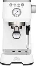 Solis Barista Perfetta Plus Espressomaschine, 1,7L, Weiß, Professionelle Siebträgermaschine