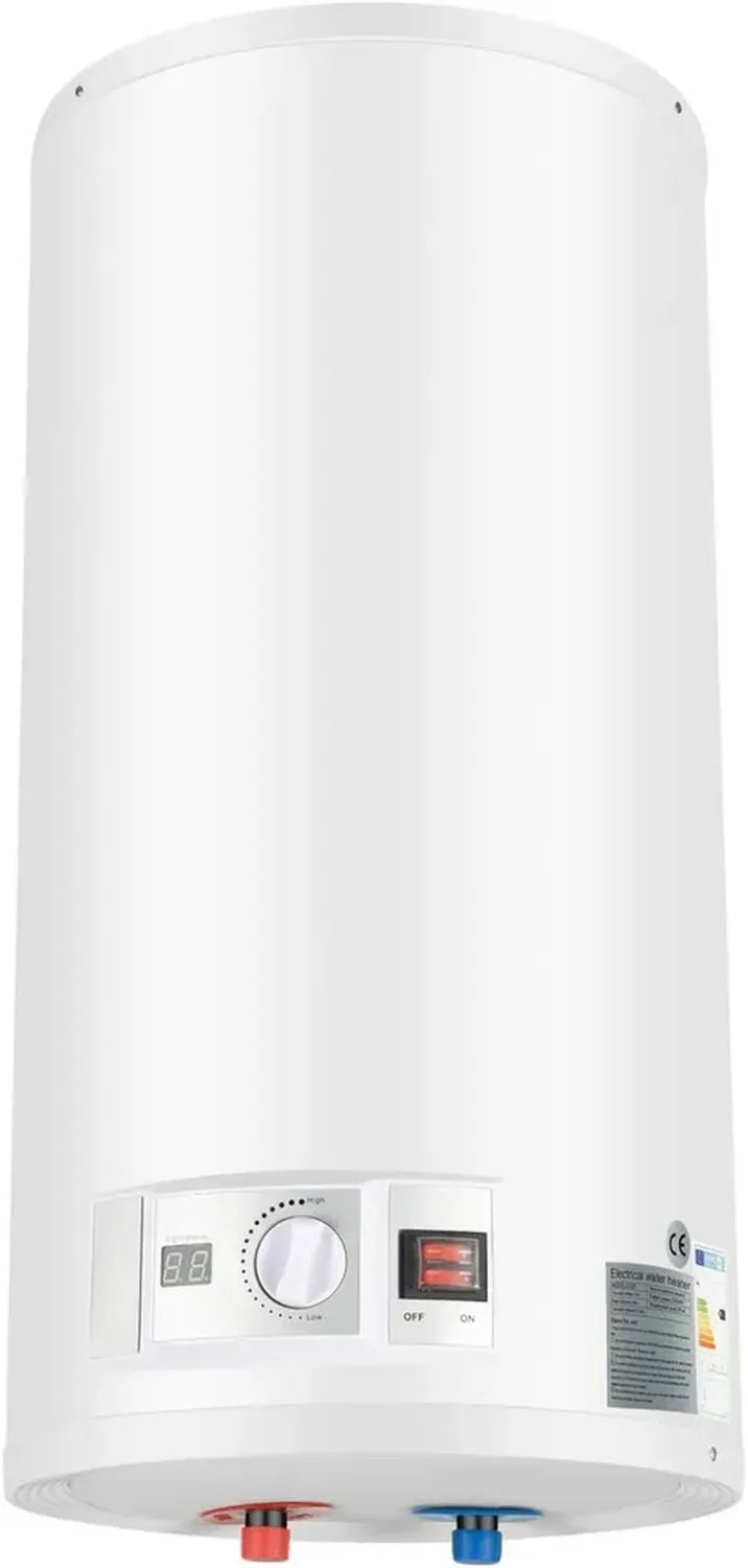 Digitaler Durchlauferhitzer 2000W, Elektrischer Warmwasserbereiter für Küche und Bad, 25-75°C, 80L, Weiß