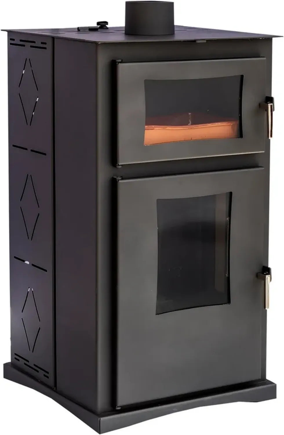 JOIMA - Moderner Pelletofen mit Backfunktion, Modell VITTA NATURE 8 kW - Umweltfreundliches Design 2022