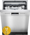 Midea 14 Maßgedecke Geschirrspüler 60cm Unterbau, teilintegrierbar mit WiFi, extra Trocknung, 8 Programme, leise 42dB, flexible Startzeitverzögerung, Edelstahl