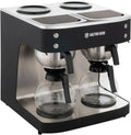 Gastronomie Kaffeemaschine 2x2L mit Glaskannen - 200 Tassen, Schwarz