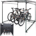 WIELS® Fahrradunterstand für 4 Räder - Robuster Metallschuppen 190x188x190cm - Wetterfeste Fahrradgarage