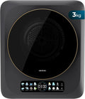 Cecotec Ablufttrockner 3kg, 8 Programme, UV-Schutz, Intelligentes Display, Dunkles Design