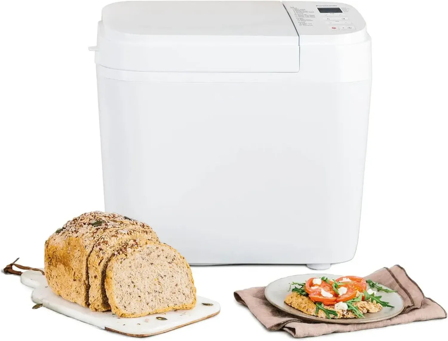 Panasonic SD-B2510W Brotbackautomat mit 21 Programmen, glutenfrei, LCD-Display, Zeitvorwahl, Weiß