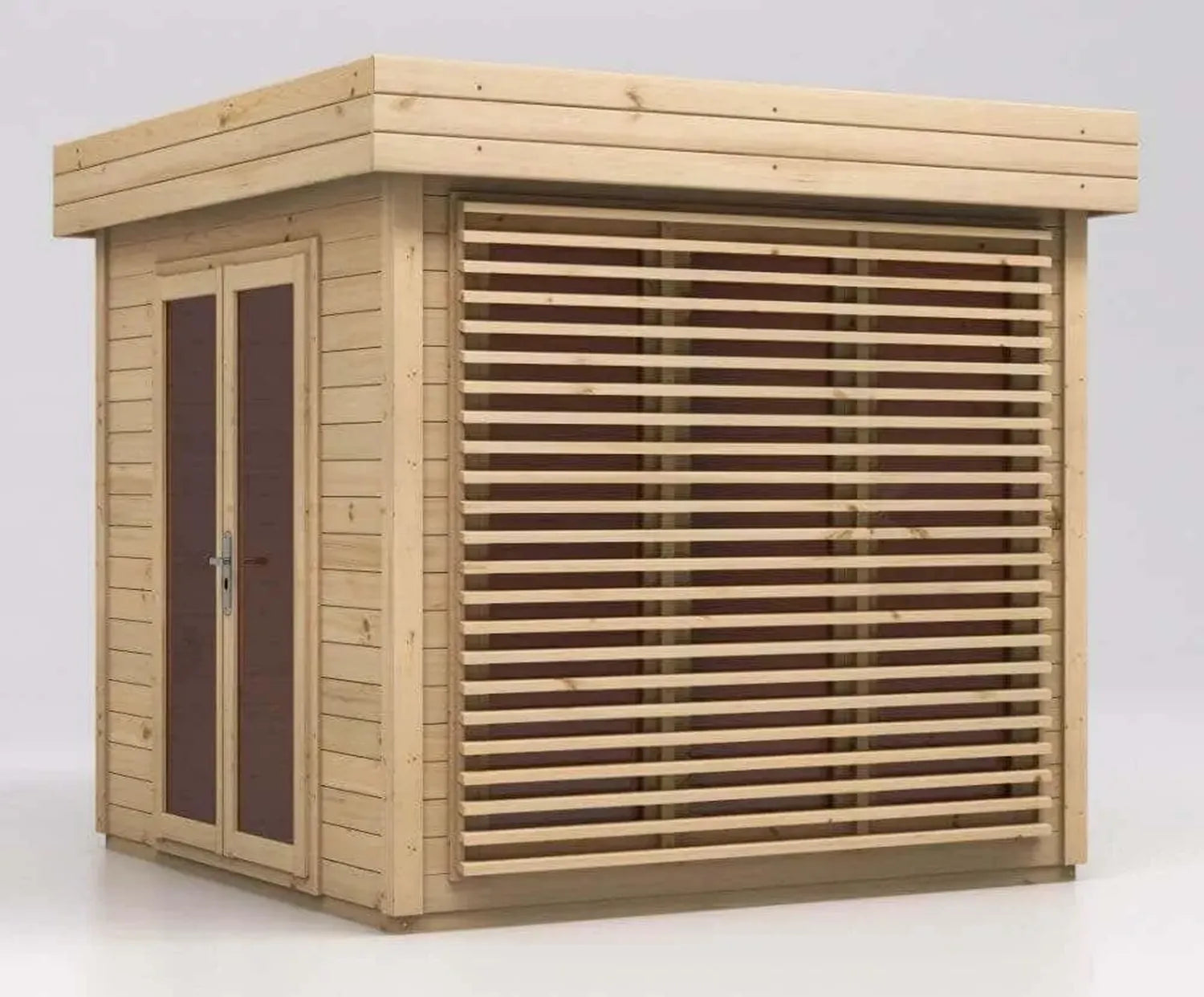 Holz-Gartenhaus Lawenda 28 mm mit Montagezubehör