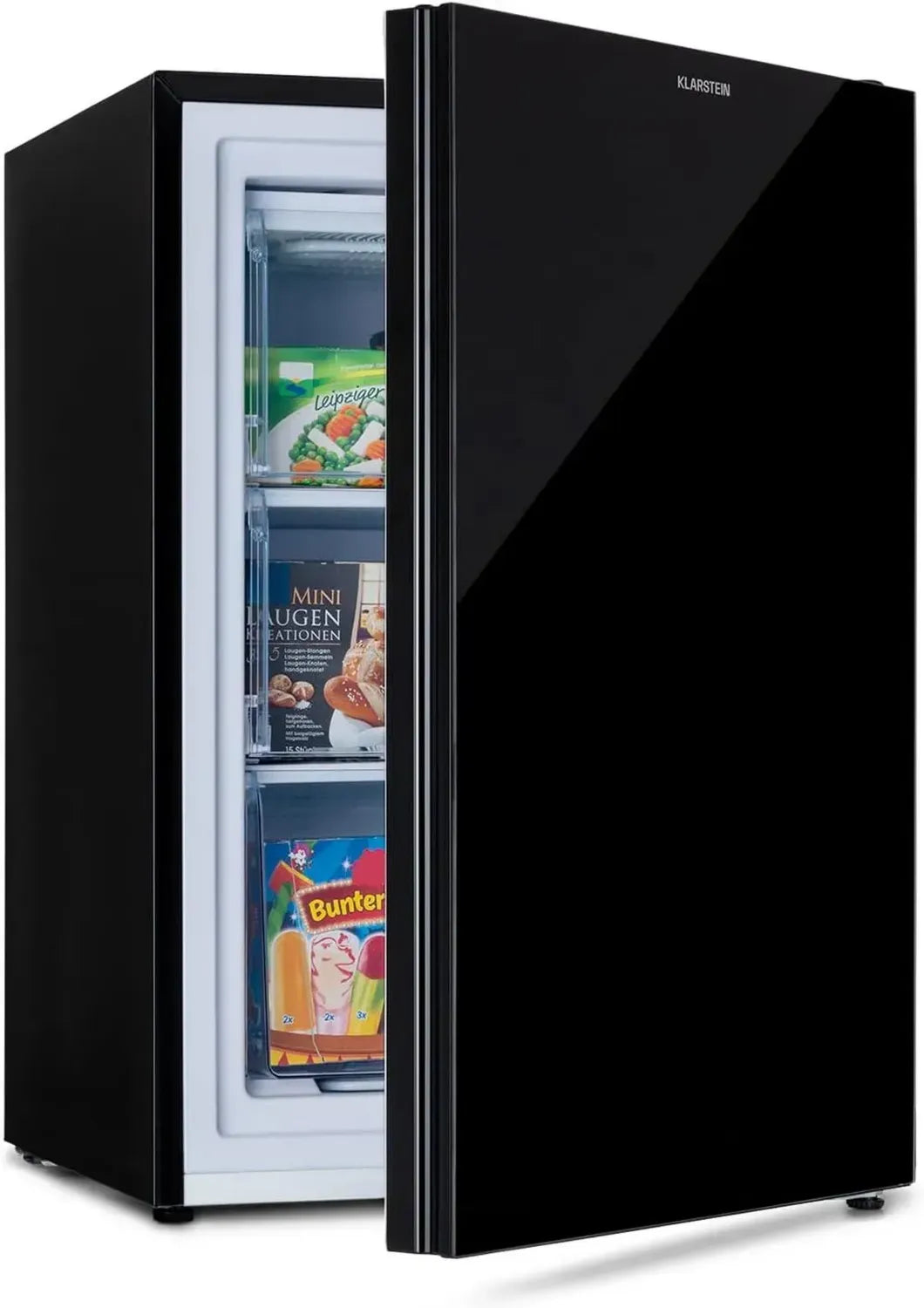 Klarstein Pluto Gefrierschrank - Kompakt, leise, 80L, bis -18°C, schwarz
