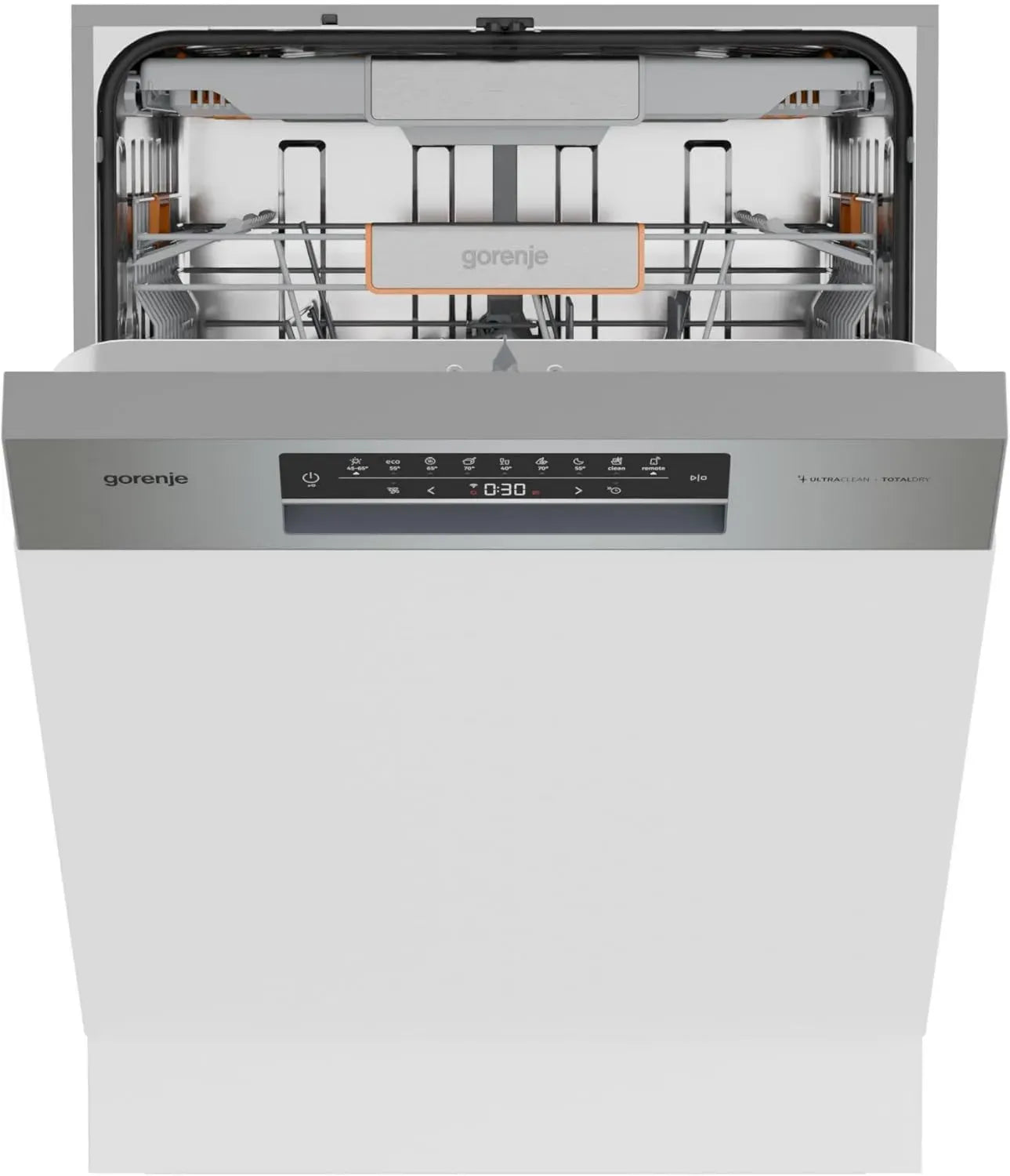 Gorenje ULTRA16BIWIFIX Einbau-Geschirrspüler, 60 cm Breite, 16 Gedecke, 7 Programme, TotalDry Technologie, 3-in-1 Funktion, Eco und Hygiene Programme, Energieklasse B, Einbaumaße: 82x60x57,5 cm