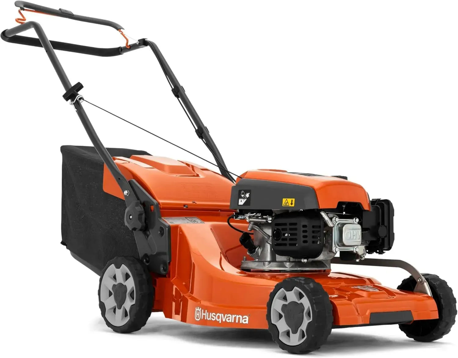 Husqvarna Benzin-Rasenmäher LC 247 – Leistungsstarker 2,2 kW Motor, 47 cm Schnittbreite, 55L Grasfangkorb, zentrale Höhenverstellung, langlebige kugelgelagerte Räder