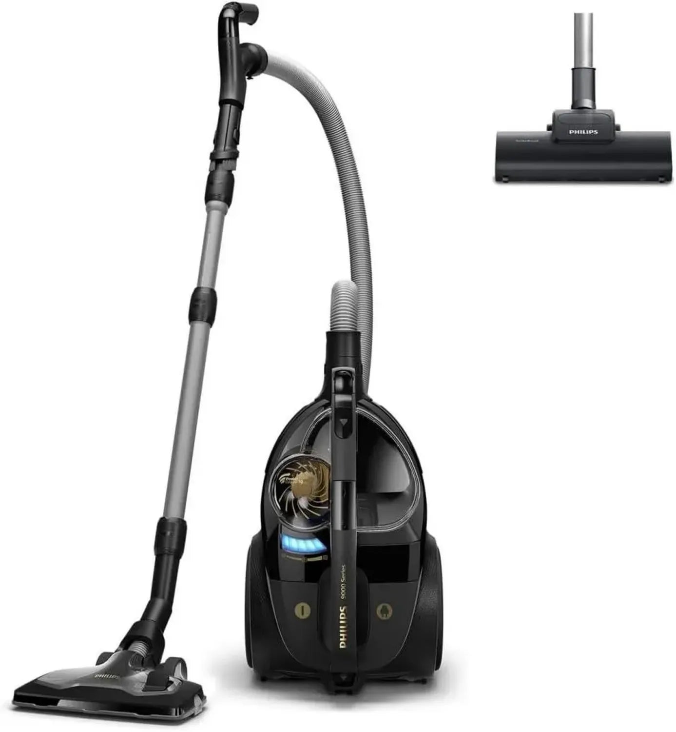 Philips 9000 Beutelloser Staubsauger - 900W, Allergiefilter, TriActive Ultra-Düse
