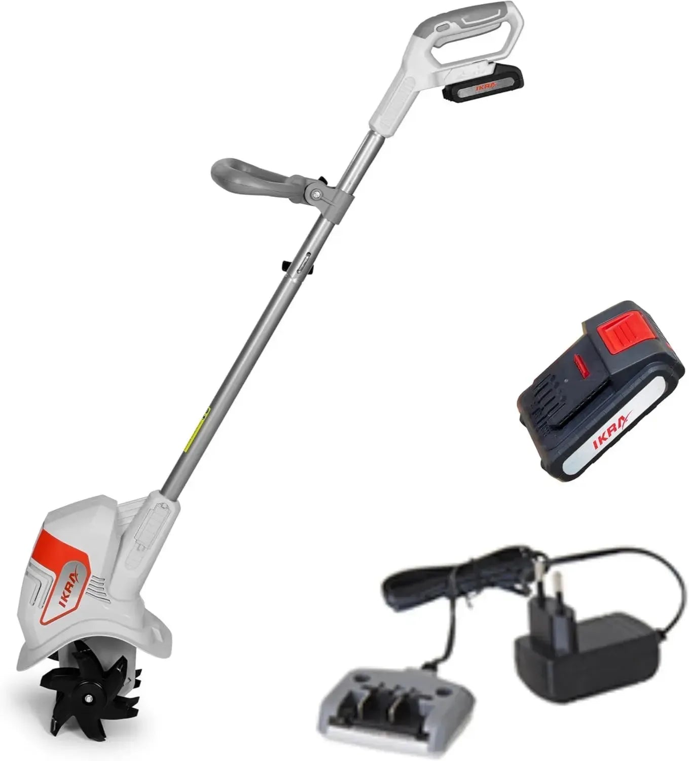 IKRA Akku-Bodenfräse IAMH 20, 19cm Arbeitsbreite, 15,5cm Tiefe, bis zu 30 Min Laufzeit, mit Akku & Ladegerät
