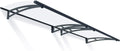 Palram Canopia Haustürvordach Aquila 3000, klar, mit Regenrinne, 300 x 92 cm, grau