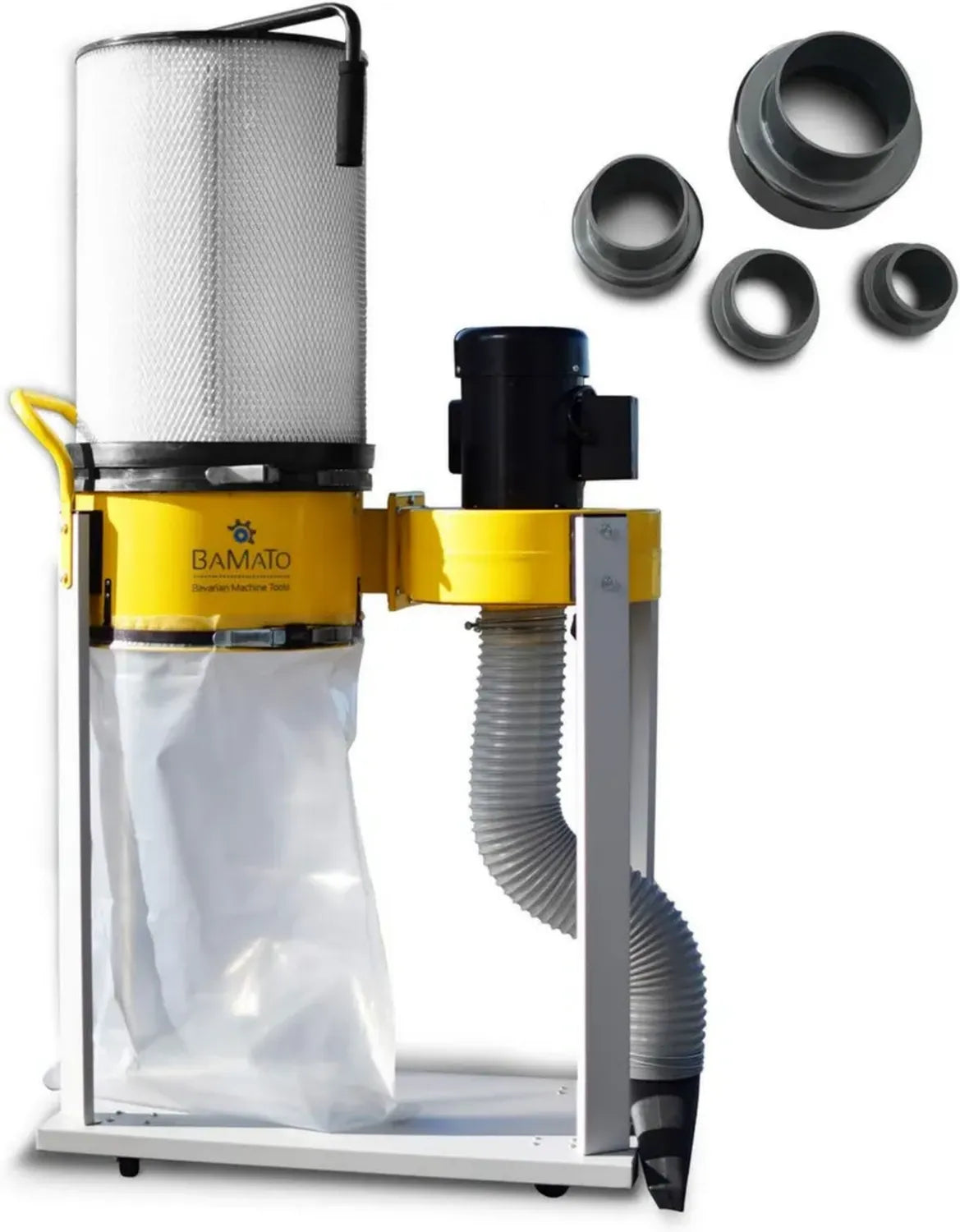 BAMATO Staubabsauger AB-1500CF mit Adapterset und Feinstaubfilter, 230V, 750W, 1500 m³/h