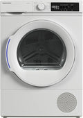 Daewoo 8kg Wärmepumpentrockner, Energieklasse E, 15 Programme, 20 Min. Schnellprogramm, Weiß