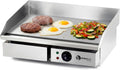Elektrische Grillplatte 55 cm aus Edelstahl für Gastronomie