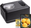 KLAMER 3-in-1 Eismaschine: Eis, Slush und Joghurtbereiter, Edelstahl, 1,5 L, 150 W, mit Kühl- & Heizfunktion