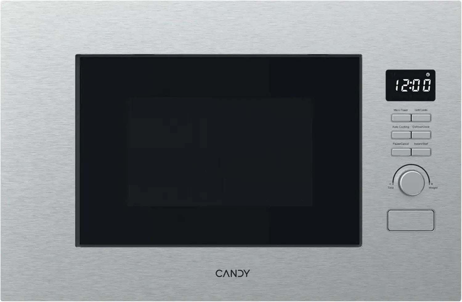 Candy Einbau-Mikrowelle 20L, 800W Mikrowelle, 1000W Grill, Edelstahl