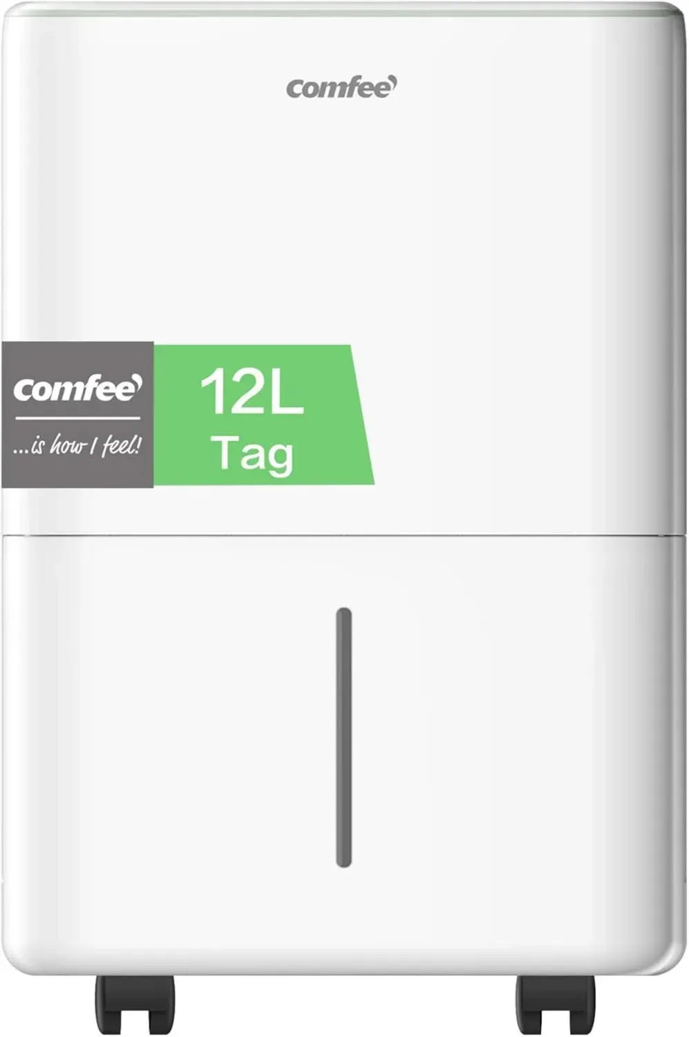 COMFEE Entfeuchter 12L/Tag, Ideal für 50m³ Räume, Auto-Abtauung, Kindersicherung, Leise, R290 Kältemittel