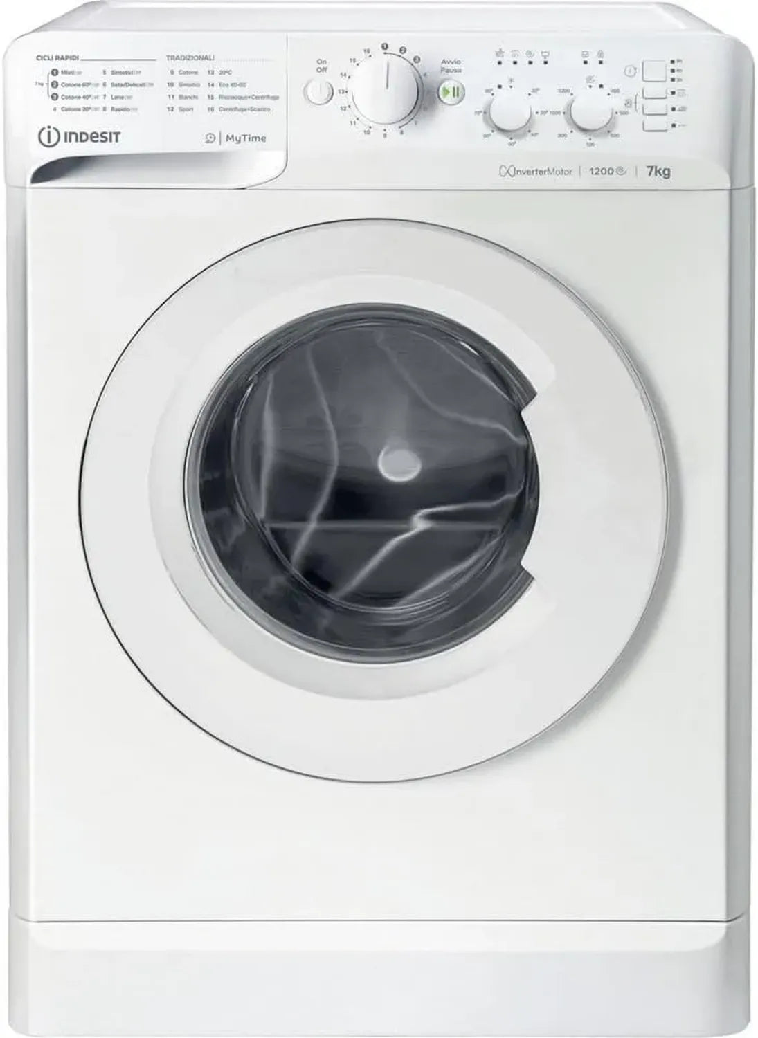 Waschmaschine 7kg 1200U/min Inverter Wolle Leichtbügeln Trommelreinigung